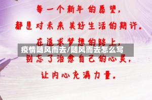 疫情随风而去/随风而去怎么写