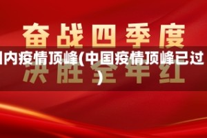 国内疫情顶峰(中国疫情顶峰已过)