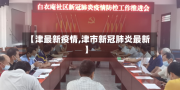 【津最新疫情,津市新冠肺炎最新】