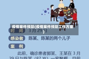 疫情案件预防(疫情案件预防工作方案)