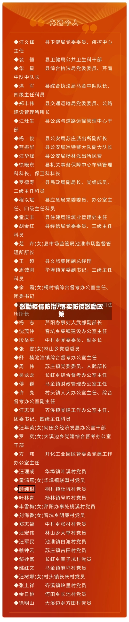 激励疫情防治/落实防疫激励政策-第1张图片