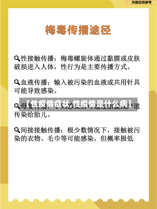 【性疫情症状,性疫情是什么病】-第1张图片