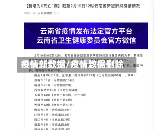 疫情新数据/疫情数据删除-第2张图片