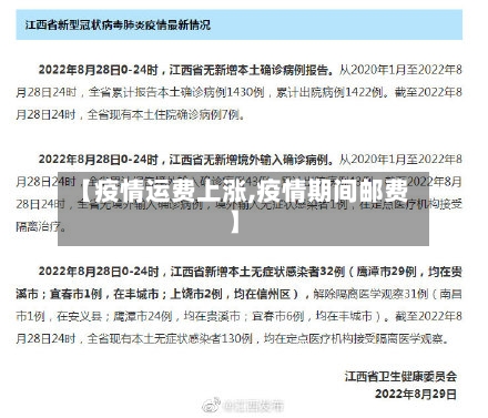 【疫情运费上涨,疫情期间邮费】-第1张图片