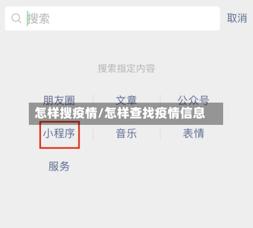 怎样搜疫情/怎样查找疫情信息-第2张图片