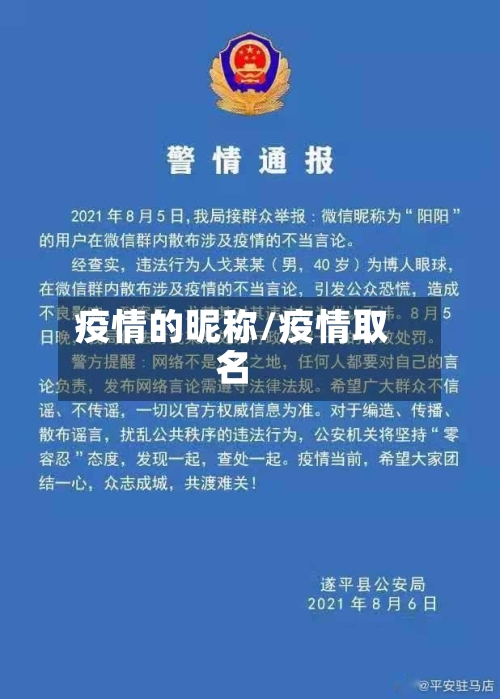 疫情的昵称/疫情取名-第2张图片