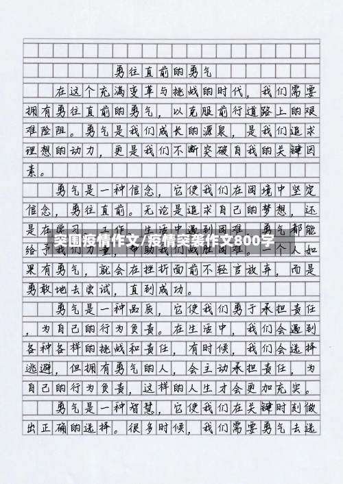 突围疫情作文/疫情突袭作文800字-第2张图片